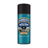 Hammerite Satin Black Spray Paint 400ml Spray Paint